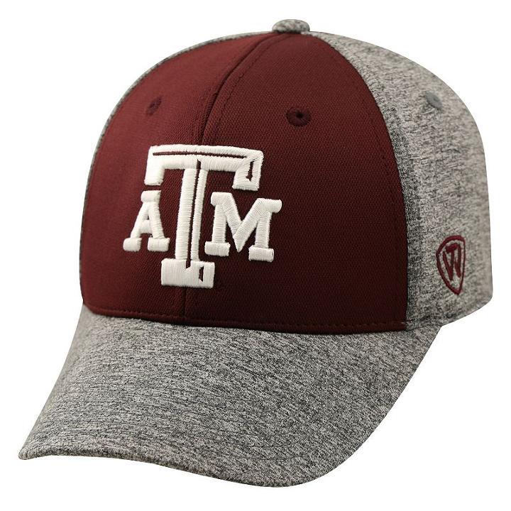 Adult Top Of The World Texas A & M Aggies Pressure One-fit Cap, Men's, Dark Red