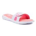 Under Armour Ignite Power In Pink Viii Women's Slide Sandals, Size: 8, Dark Red