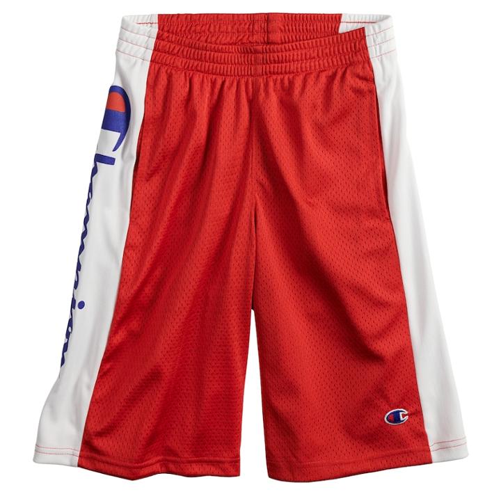 Boys 8-20 Champion Script Shorts, Size: Xl, Med Red