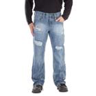 Men's Axe & Crown Relaxed-fit Bootcut Jeans, Size: 36x34, Dark Blue