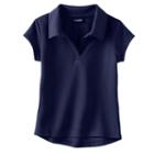 Girls 4-16 & Plus Size Chaps Short Sleeve Performance Polo Shirt, Girl's, Size: 5, Blue (navy)