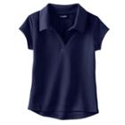 Girls 4-16 & Plus Size Chaps Short Sleeve Performance Polo Shirt, Girl's, Size: 5, Blue (navy)
