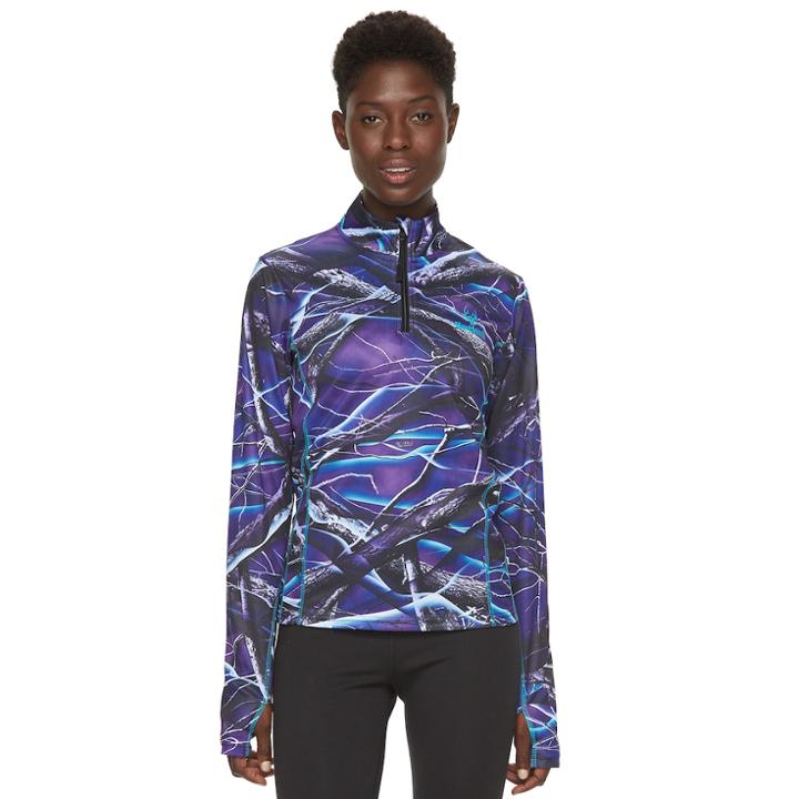 Women's Huntworth 1/4-zip Camouflage Pullover, Size: Medium, Blue