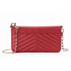 Apt. 9&reg; Nina Quilted Chevron Crossbody Wallet, Women's, Dark Red