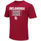 Men's Campus Heritage Oklahoma Sooners War Cry Brackets Tee, Size: Medium, Med Red