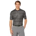 Men's Grand Slam Classic-fit Striped Motionflow Performance Polo, Size: Xl, Grey Other
