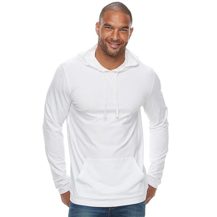 Big & Tall Sonoma Goods For Life&trade; Flexwear Slim-fit Stretch Hoodie, Men's, Size: 3xl Tall, White