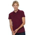 Women's Croft & Barrow&reg; Classic Polo, Size: Large, Dark Red