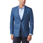 Men's Haggar Tailored-fit Sport Coat, Size: 52 Long, Med Blue