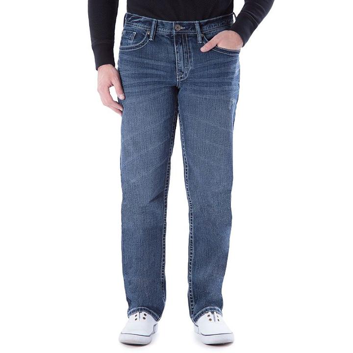 Men's Axe & Crown Luigi Straight-leg Jeans, Size: 33x32, Dark Blue