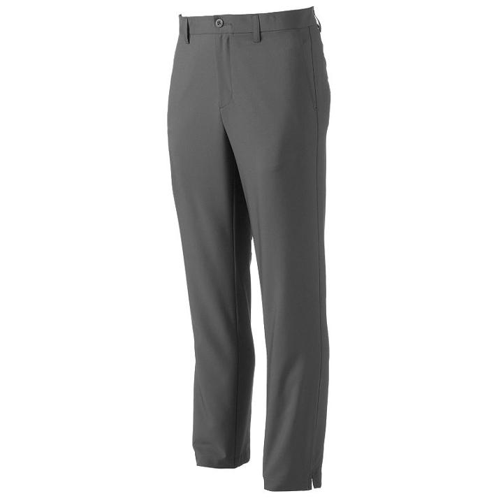 Men's Fila Sport Golf&reg; Driver Fitted Stretch Performance Golf Pants, Size: 38x30, Dark Grey