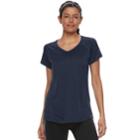 Women's Tek Gear&reg; Performance Base Layer Side Slit Tee, Size: Small, Dark Blue