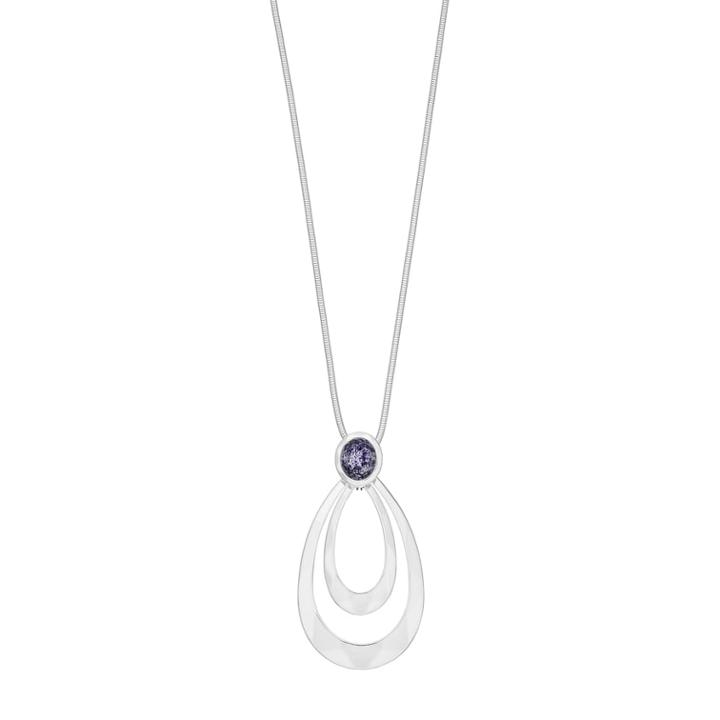 Dana Buchman Double Teardrop Pendant Necklace, Women's, Purple