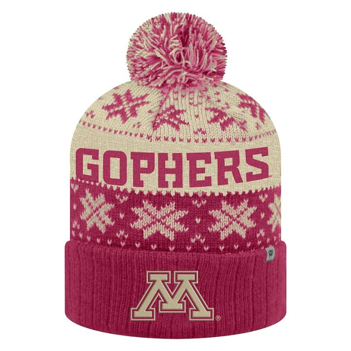 Adult Top Of The World Minnesota Golden Gophers Subarctic Beanie, Adult Unisex, Dark Red