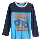 Boys 4-12 Jumping Beans&reg; Retro Monster Truck Colorblock Tee, Size: 10, Blue