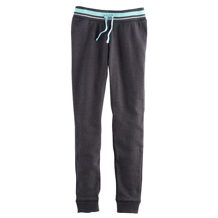 Girls 7-16 & Plus Size So&reg; Metallic Jogger Pants, Size: 16, Turquoise/blue (turq/aqua)