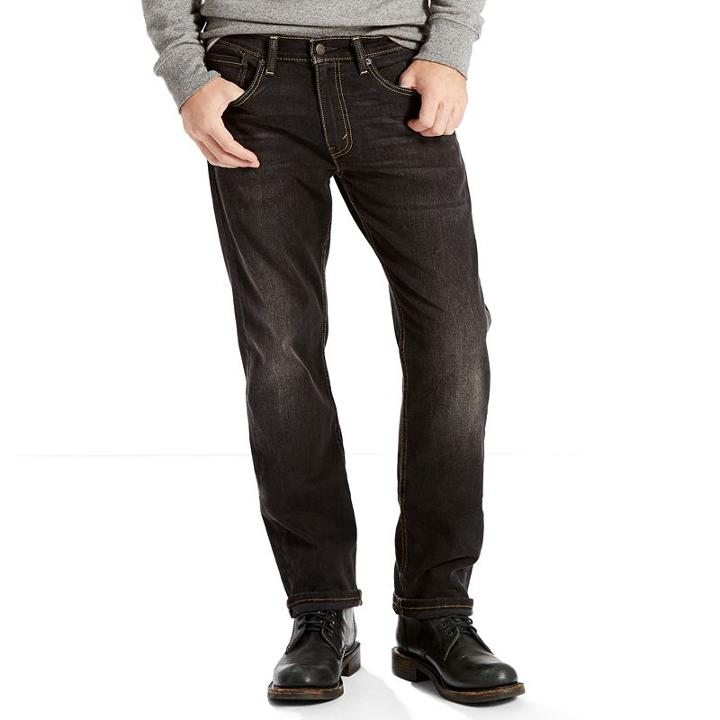 Men's Levi's&reg; 505&trade; Regular-fit Stretch Jeans, Size: 34x29, Black