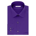Men's Van Heusen Classic-fit Solid Dress Shirt, Size: 14.5-32/33, Med Purple