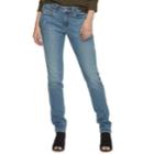 Women's Sonoma Goods For Life&trade; Supersoft Midrise Stretch Curvy Skinny Jeans, Size: 4 Short, Dark Blue