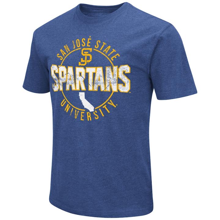 Men's San Jose State Spartans Game Day Tee, Size: Large, Med Blue