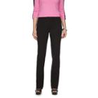 Petite Chaps Twill Straight-leg Pants, Women's, Size: 14p-short, Black