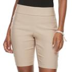 Women's Apt. 9&reg; Brynn Pull-on Bermuda Shorts, Size: 14, Lt Beige