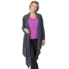 Women's Soybu Shelby Wrap Cardigan, Size: Medium, Black