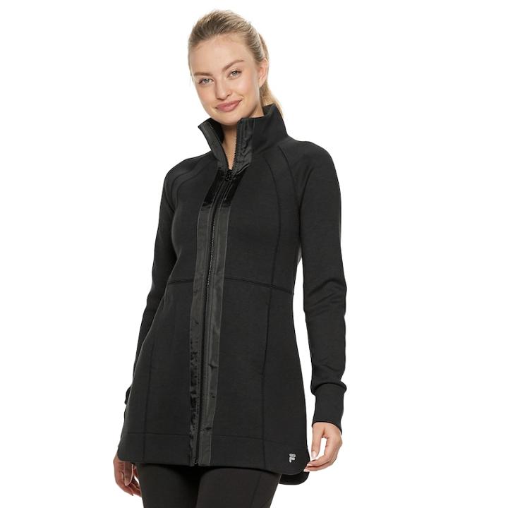 Women's Fila Sport&reg; Shirred Back Neck Jacket, Size: Xl, Black