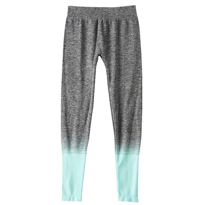 Girls 7-16 So&reg; Space-dyed Seamless Leggings, Girl's, Size: Medium, Dark Blue