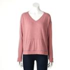 Women's Sonoma Goods For Life&trade; Drop-shoulder Sweatshirt, Size: Medium, Med Pink