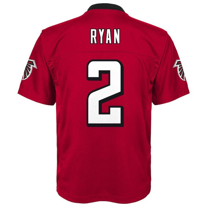 Boys 8-20 Atlanta Falcons Matt Ryan Mid-tier Jersey, Size: S 8, Red