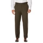 Men's Savane Active Flex Classic-fit Flat-front Dress Pants, Size: 36x29, Brown