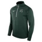 Men's Nike Michigan State Spartans Quarter-zip Therma Top, Size: Medium, Green