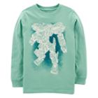 Boys 4-12 Carter's Robot Long Sleeves Graphic Tee, Size: 8, Turquoise/blue (turq/aqua)