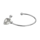 Fiora Stainless Steel Illinois Fighting Illini Charm Cuff Bracelet, Women's, Size: 7.5, Grey