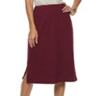 Women's Apt. 9&reg; Tummy Control Pencil Skirt, Size: Xl, Dark Red