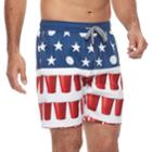 Men's Trinity Collective Blackout Elastic Americana Shorts, Size: Medium, Blue