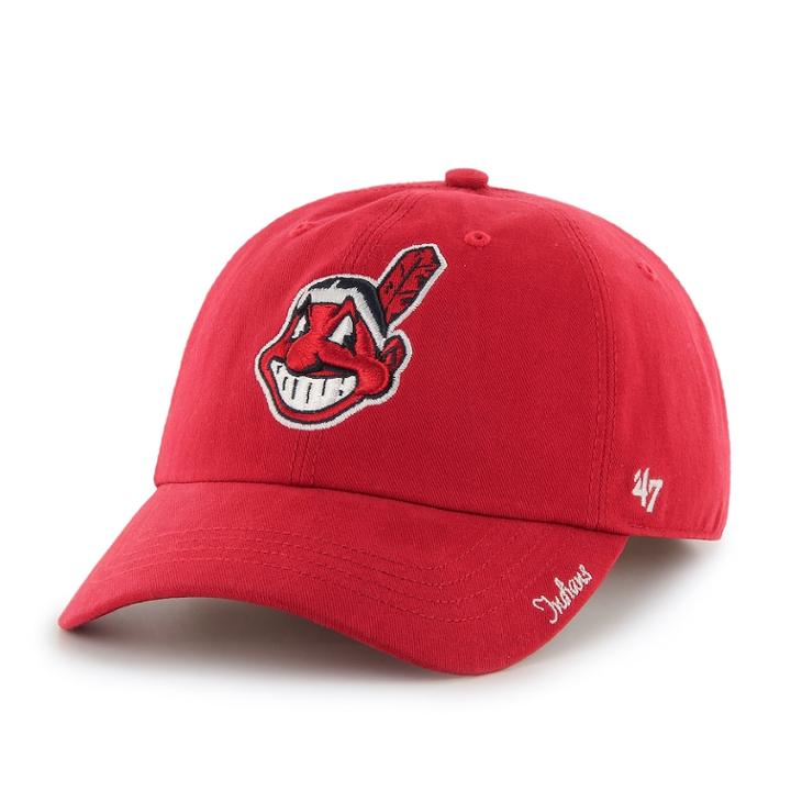 Adult '47 Brand Cleveland Indians Clean Up Hat, Women's, Red