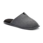 Men's Wembley Flannel V Gore Scuff Slippers, Size: Medium, Grey