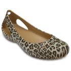 Crocs Kadee Women's Leopard Flats, Size: 9, Brown Over