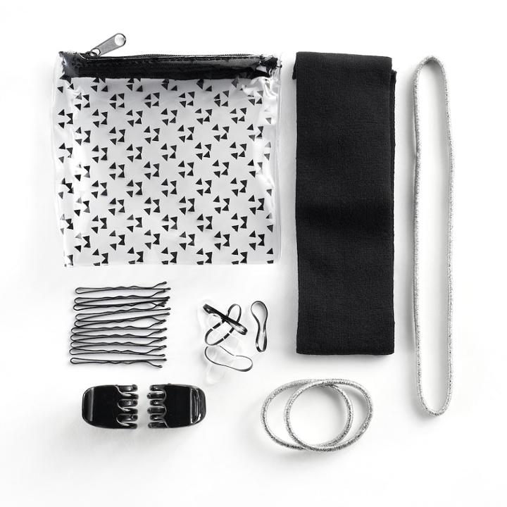 24-piece Hair Accessory Set, Women's, Black
