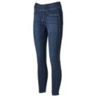 Women's Apt. 9&reg; Pull On Skinny Jeans, Size: 6, Med Blue