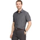 Big & Tall Van Heusen Air Wovens Classic-fit Poplin Performance Button-down Shirt, Men's, Size: Xl Tall, Black
