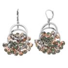 Simply Vera Vera Wang Simulated Crystal Cluster Circle Drop Earrings, Women's, Black