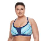 Plus Size Adidas Strike A Pose Sporty Bikini Top, Women's, Size: 3xl, Turquoise/blue (turq/aqua)