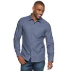 Men's Marc Anthony Slim-fit Soft Touch Flannel Button-down Shirt, Size: Large, Blue