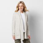 Women's Sonoma Goods For Life&trade; Shawl Collar Cardigan, Size: Large, Med Beige