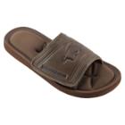 Men's Arkansas Razorbacks Memory Foam Slide Sandals, Size: Small, Brown