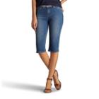 Women's Lee Maisie Modern Series Jean Skimmer Capris, Size: 12 Avg/reg, Dark Blue