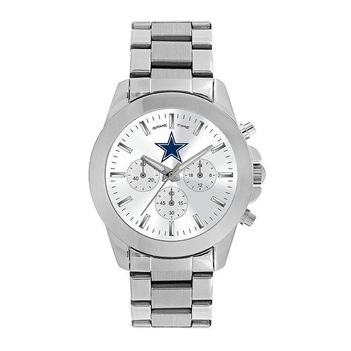 Game Time, Women's Dallas Cowboys Knockout Watch, Silver
